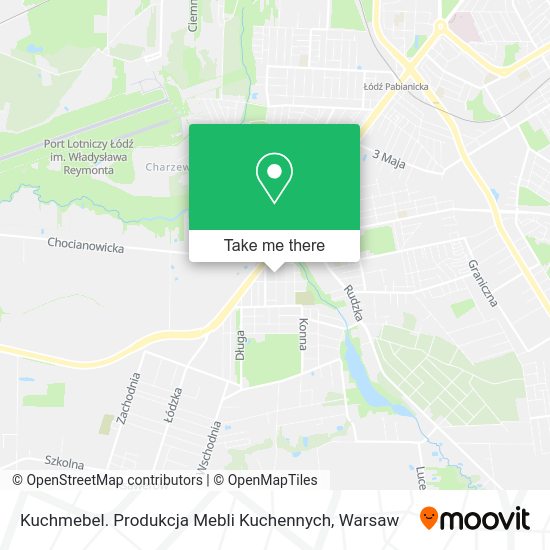 Kuchmebel. Produkcja Mebli Kuchennych map