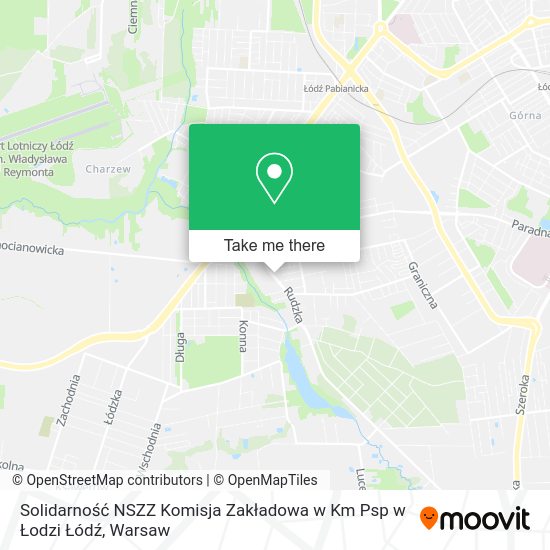 Solidarność NSZZ Komisja Zakładowa w Km Psp w Łodzi Łódź map