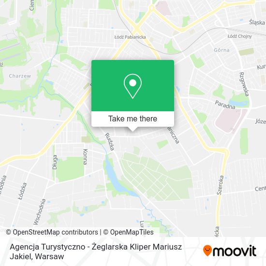 Agencja Turystyczno - Żeglarska Kliper Mariusz Jakiel map