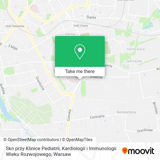 Skn przy Klinice Pediatrii, Kardiologii i Immunologii Wieku Rozwojowego map