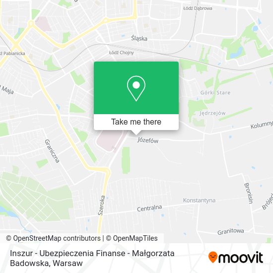 Inszur - Ubezpieczenia Finanse - Małgorzata Badowska map