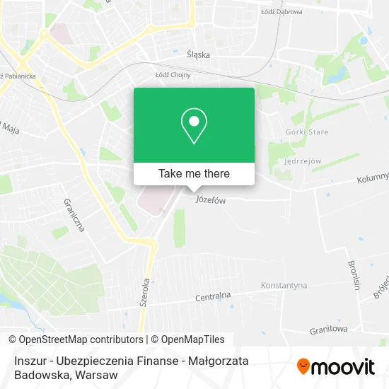 Карта Inszur - Ubezpieczenia Finanse - Małgorzata Badowska