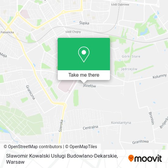 Sławomir Kowalski Usługi Budowlano-Dekarskie map