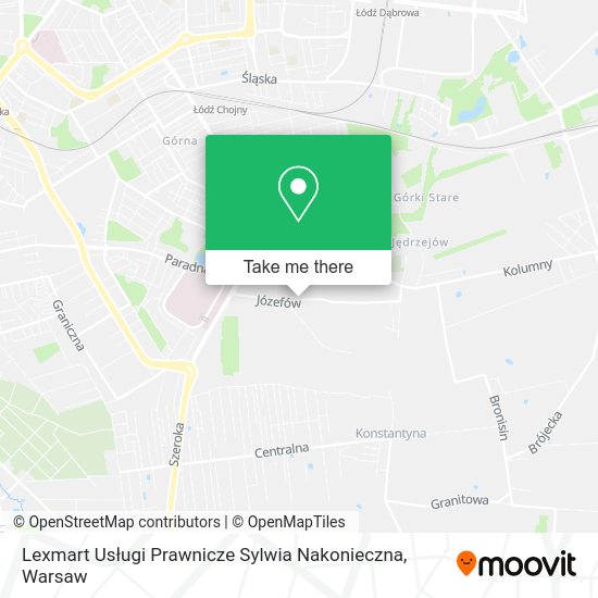 Lexmart Usługi Prawnicze Sylwia Nakonieczna map