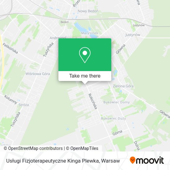 Карта Usługi Fizjoterapeutyczne Kinga Plewka