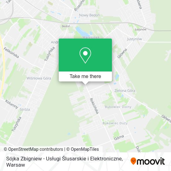 Sójka Zbigniew - Usługi Ślusarskie i Elektroniczne map