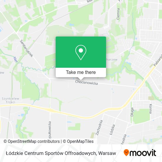 Łódzkie Centrum Sportów Offroadowych map