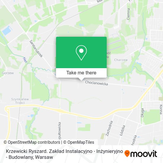 Krzewicki Ryszard. Zakład Instalacyjno - Inżynieryjno - Budowlany map