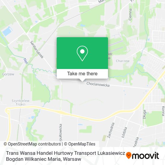 Trans Wansa Handel Hurtowy Transport Lukasiewicz Bogdan Wilkaniec Maria map