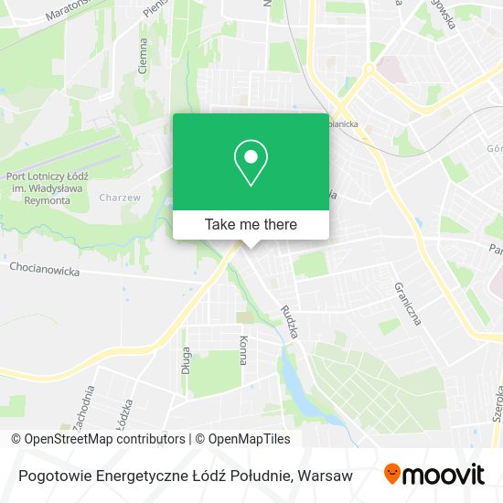 Карта Pogotowie Energetyczne Łódź Południe