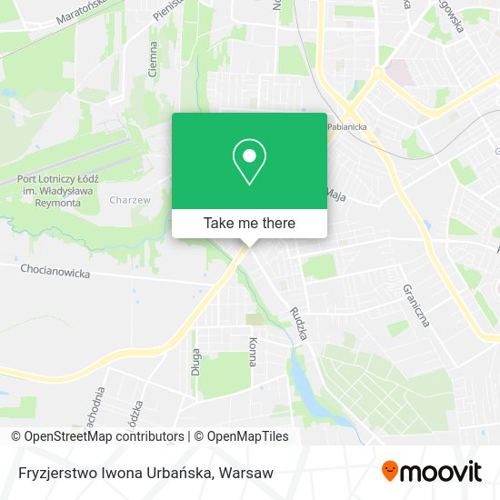 Fryzjerstwo Iwona Urbańska map