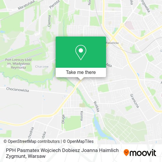 PPH Pasmatex Wojciech Dobiesz Joanna Haimlich Zygmunt map