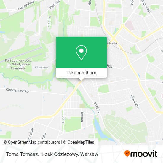 Toma Tomasz. Kiosk Odzieżowy map