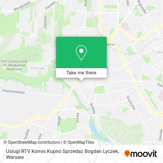 Uslugi RTV Komis Kupno Sprzedaz Bogdan Lyczek map