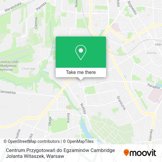 Centrum Przygotowań do Egzaminów Cambridge Jolanta Witaszek map