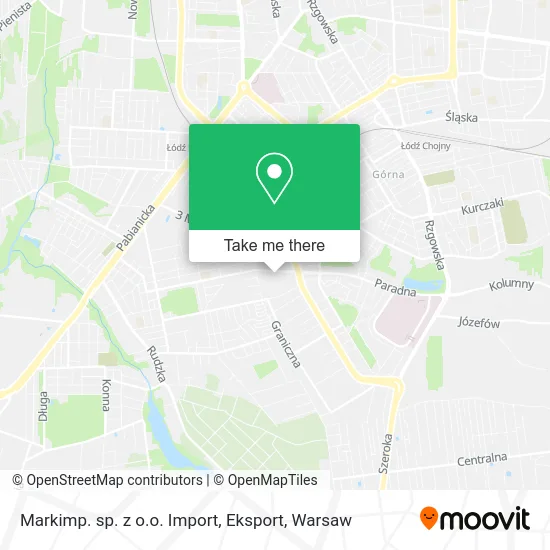 Markimp. sp. z o.o. Import, Eksport map