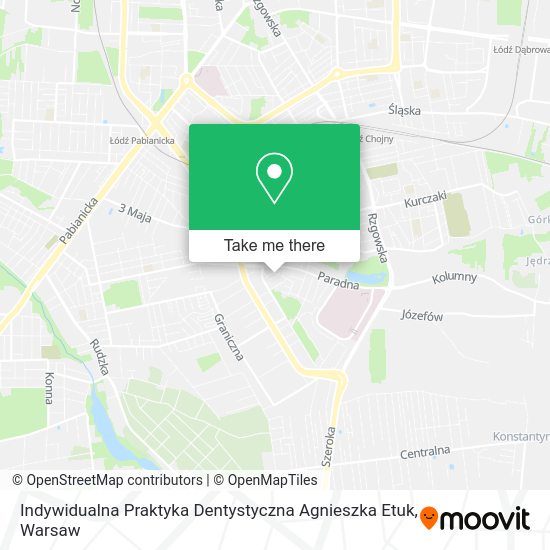 Indywidualna Praktyka Dentystyczna Agnieszka Etuk map