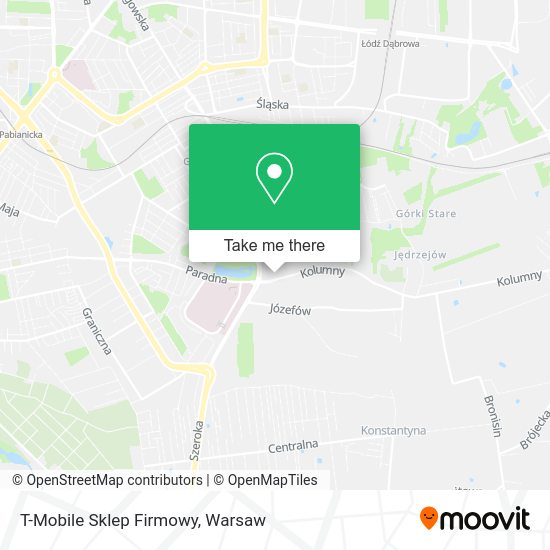 T-Mobile Sklep Firmowy map