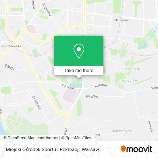 Miejski Ośrodek Sportu i Rekreacji map