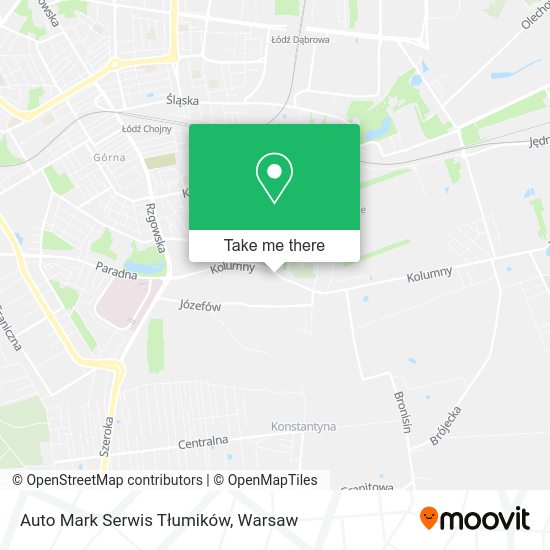 Auto Mark Serwis Tłumików map