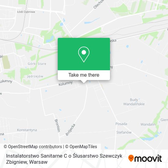 Instalatorstwo Sanitarne C o Ślusarstwo Szewczyk Zbigniew map