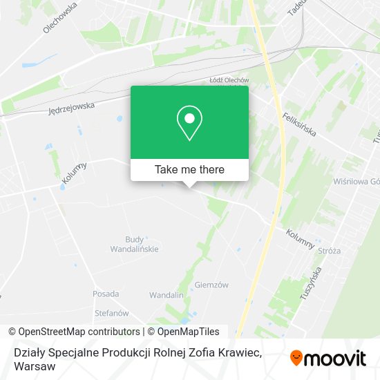 Działy Specjalne Produkcji Rolnej Zofia Krawiec map