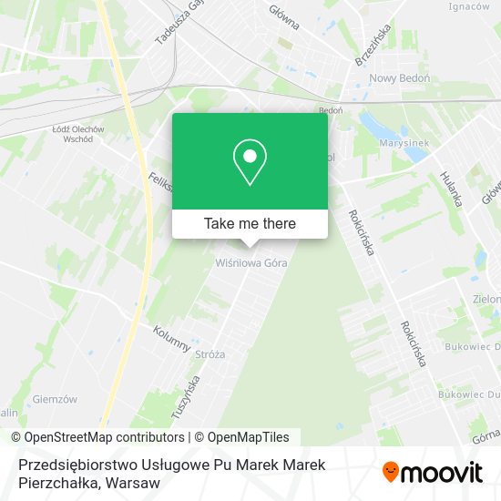 Przedsiębiorstwo Usługowe Pu Marek Marek Pierzchałka map