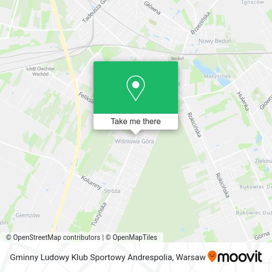 Gminny Ludowy Klub Sportowy Andrespolia map