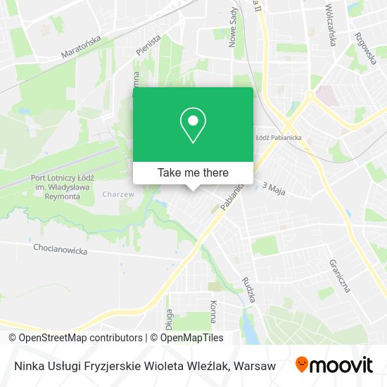 Ninka Usługi Fryzjerskie Wioleta Wleźlak map