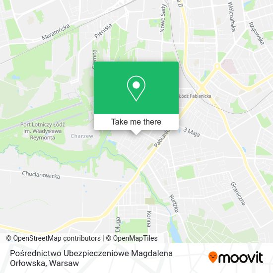 Pośrednictwo Ubezpieczeniowe Magdalena Orłowska map