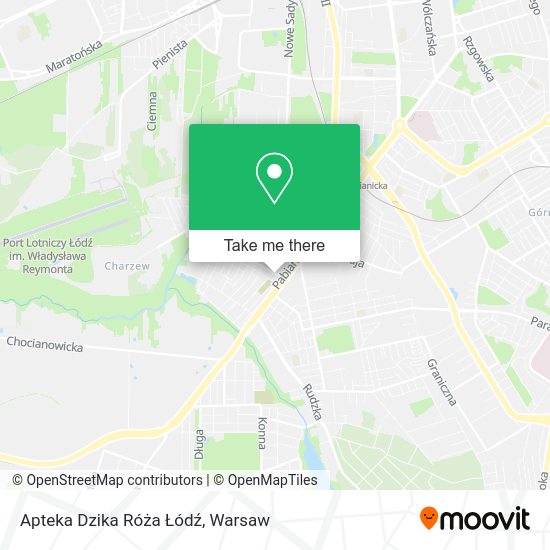 Apteka Dzika Róża Łódź map