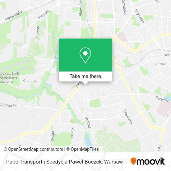 Pabo Transport i Spedycja Paweł Boczek map