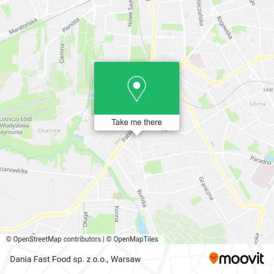 Карта Dania Fast Food sp. z o.o.