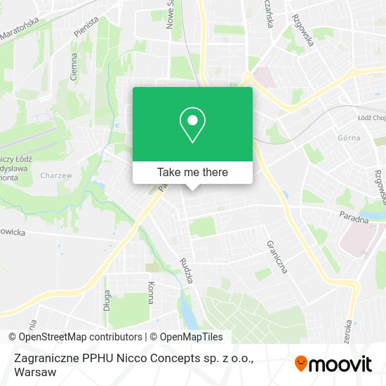 Zagraniczne PPHU Nicco Concepts sp. z o.o. map