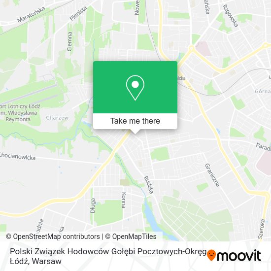 Polski Związek Hodowców Gołębi Pocztowych-Okręg Łódź map