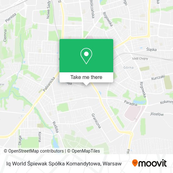 Iq World Śpiewak Spółka Komandytowa map