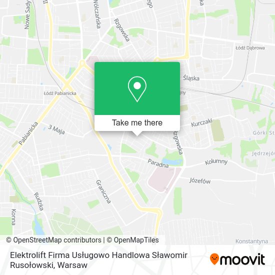 Elektrolift Firma Usługowo Handlowa Sławomir Rusołowski map