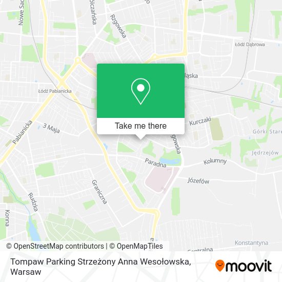 Tompaw Parking Strzeżony Anna Wesołowska map