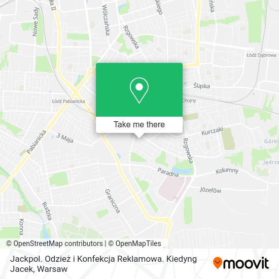 Jackpol. Odzież i Konfekcja Reklamowa. Kiedyng Jacek map