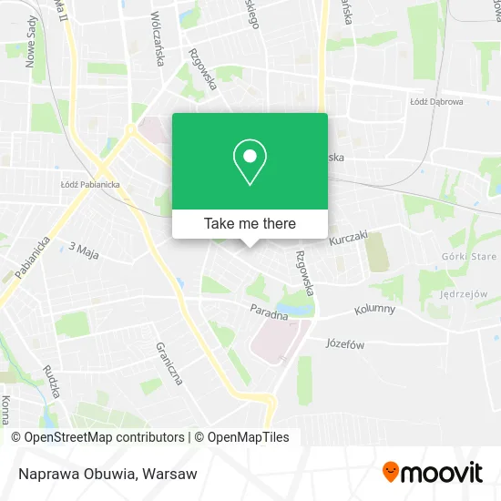 Карта Naprawa Obuwia