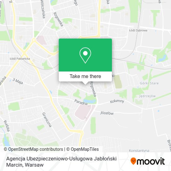 Agencja Ubezpieczeniowo-Usługowa Jabłoński Marcin map