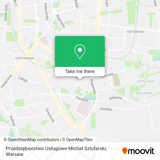 Przedsiębiorstwo Usługowe Michał Szlufarski map