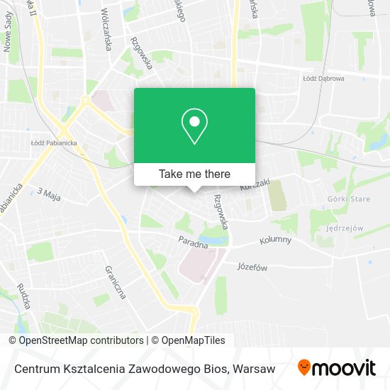 Centrum Ksztalcenia Zawodowego Bios map