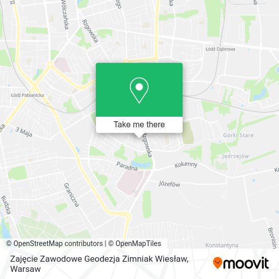 Zajęcie Zawodowe Geodezja Zimniak Wiesław map