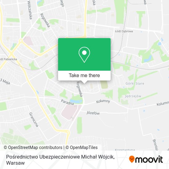 Pośrednictwo Ubezpieczeniowe Michał Wójcik map