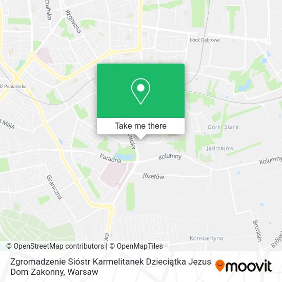 Zgromadzenie Sióstr Karmelitanek Dzieciątka Jezus Dom Zakonny map