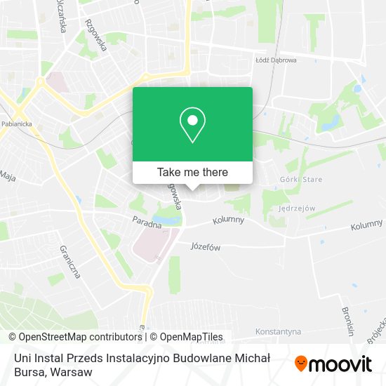 Uni Instal Przeds Instalacyjno Budowlane Michał Bursa map