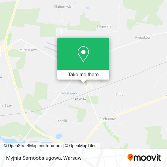 Myjnia Samoobslugowa map