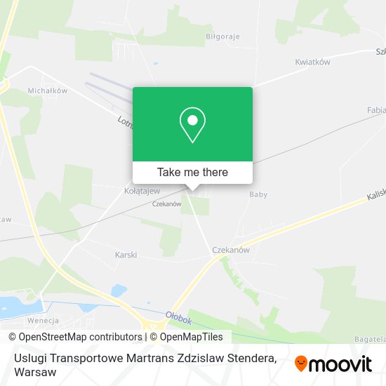 Uslugi Transportowe Martrans Zdzislaw Stendera map