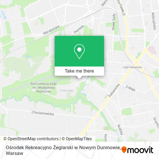 Ośrodek Rekreacyjno Żeglarski w Nowym Duninowie map